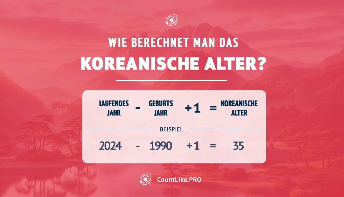 Wie berechnet man das koreanische Alter? Grafische Anweisungen