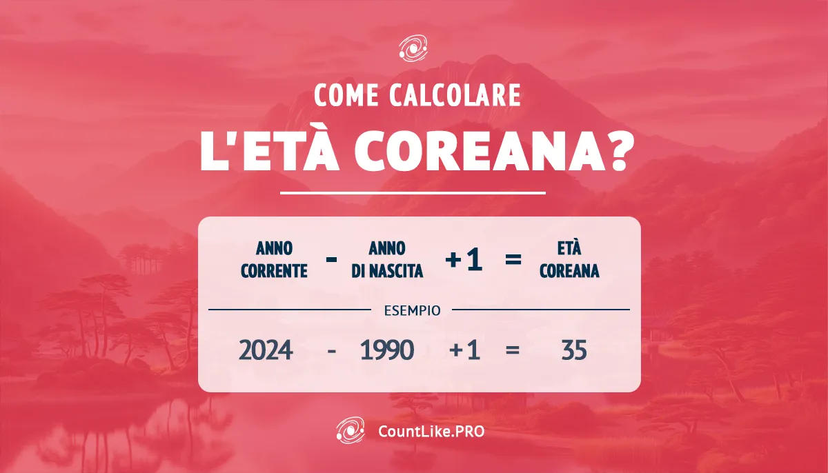 Come calcolare l'età coreana? Istruzioni grafiche